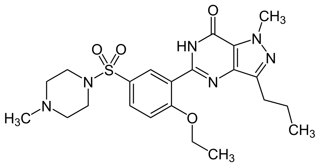 Sildenafil citrate – Structural formula
