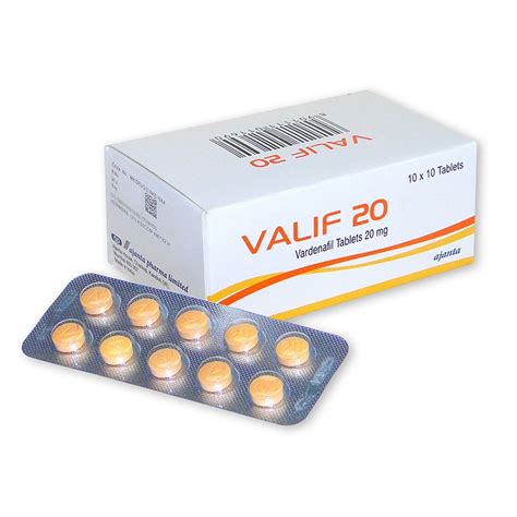 Valif 20 mg Vardenafil Pills